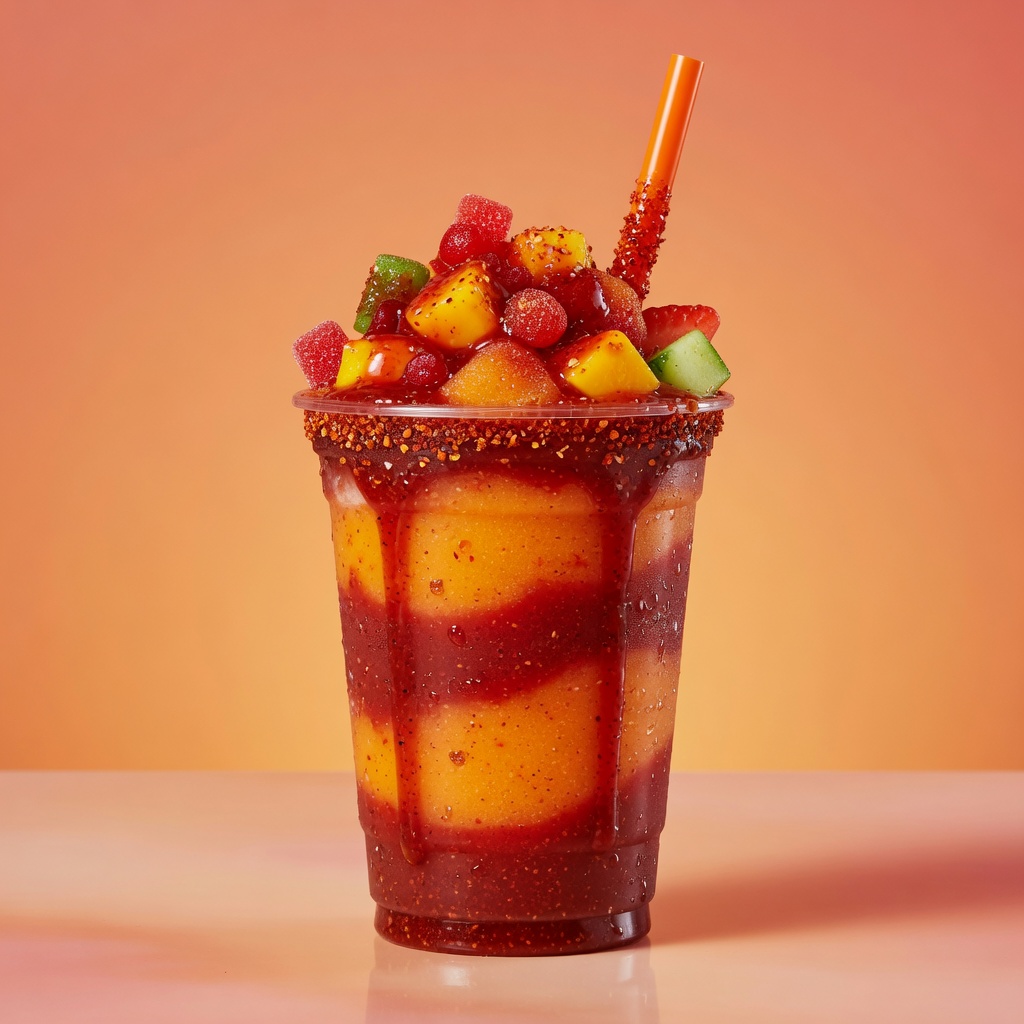 Gurppy de mango con chamoy y chilito